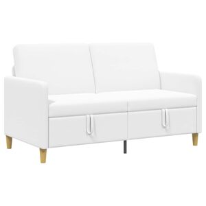 vidaXL Divano con Storage Bianco 152 x 78 x 87 cm Poliestere