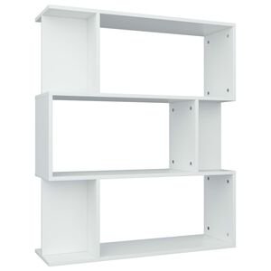 vidaXL Libreria/Divisorio Bianco 80x24x96 cm in Legno Ingegnerizzato