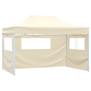 vidaXL Tenda Party 280 x 410 x 315 cm Crema Tessuto Oxford