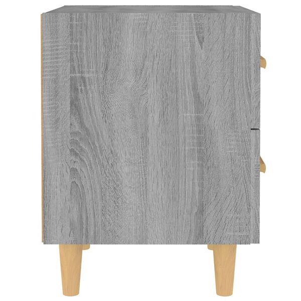 vidaXL Comodino Grigio Sonoma 40x35x47,5 cm