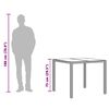 vidaXL Tavolo da Giardino Piano in Vetro Marrone 90x90x75cm Polyrattan