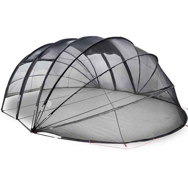 vidaXL Tenda da piscina a cupola Trasparente 538 x 440 x 204 cm