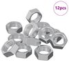 vidaXL Dado esagonale 12 pcs Argento M6 Metallo