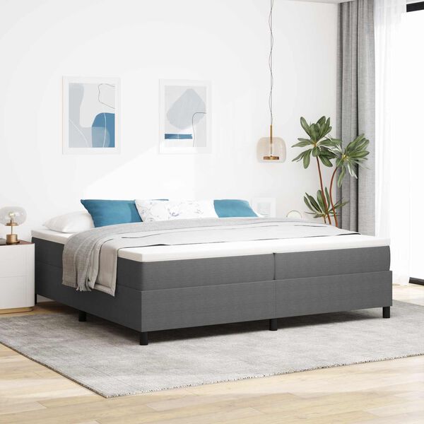 vidaXL Struttura letto piattaforma Grigio chiaro 200 x 200 cm