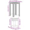 vidaXL Set Bar da Giardino 3 pz con Cuscini in Polyrattan Marrone