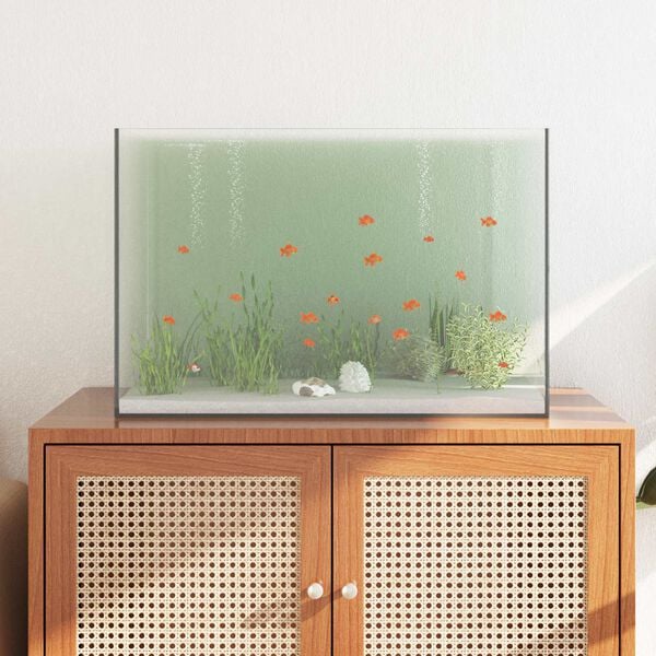 vidaXL Acquario con archiviazione Trasparente 60 x 35 x 40 cm Vetro