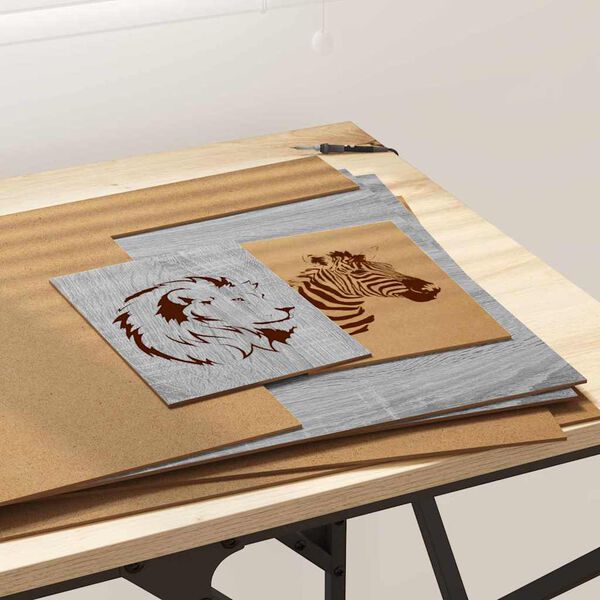 vidaXL Pannelli decorativi 50 pcs Grigio Sonoma 40 x 60 x 0.27 cm