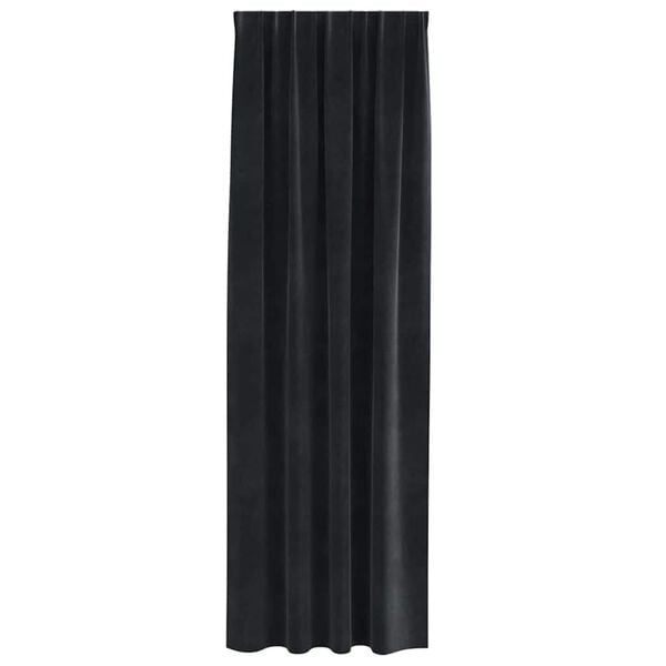 vidaXL Tende oscuranti 2 pcs Nero 140 x 260 cm Velluto