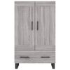 vidaXL Credenza Grigio Sonoma 69,5x31x115 cm in Legno Multistrato