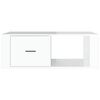 vidaXL Tavolino Salotto Bianco Lucido 100x50,5x35 cm Legno Multistrato