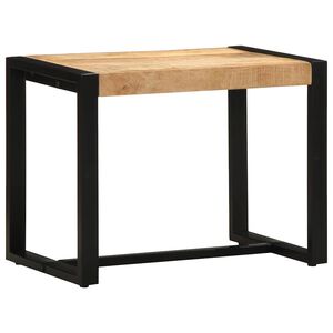 vidaXL Panca 60x35x45 cm in Legno Massello di Mango Grezzo