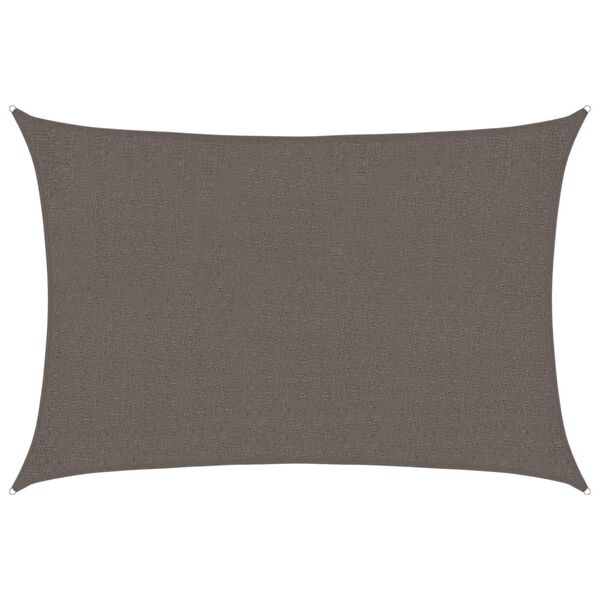 vidaXL Vela Parasole 160 g/m² Antracite 2x3 m in HDPE