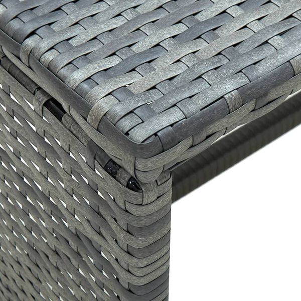 vidaXL Tavolino da Caff&egrave; Antracite 70x40x38 cm in Polyrattan