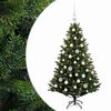 vidaXL Albero di Natale Artificiale con Palline 120 cm 150 LED
