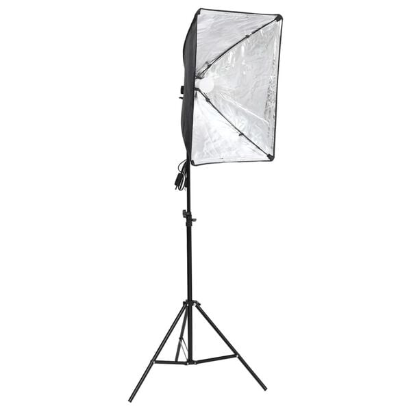 vidaXL Kit per Studio Fotografico con Softbox, Fondale e Riflettore