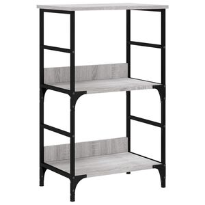vidaXL Libreria Grigio Sonoma 50x33x82 cm in Legno Multistrato