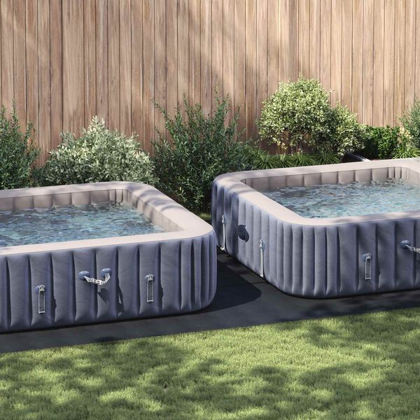 vidaXL Telo per Fondo Piscina Regolabile Nero 750 x 372 x 0,1 cm