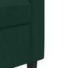 vidaXL Set di Divani 2 pz con Cuscini e Rinforzi Verde scuro Velluto