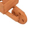 vidaXL Fioriere a Carriola 2 pz 47x15x19 cm Legno Massello di Abete