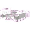 vidaXL Set Divano da Giardino 11 pcs Nero polyrattan