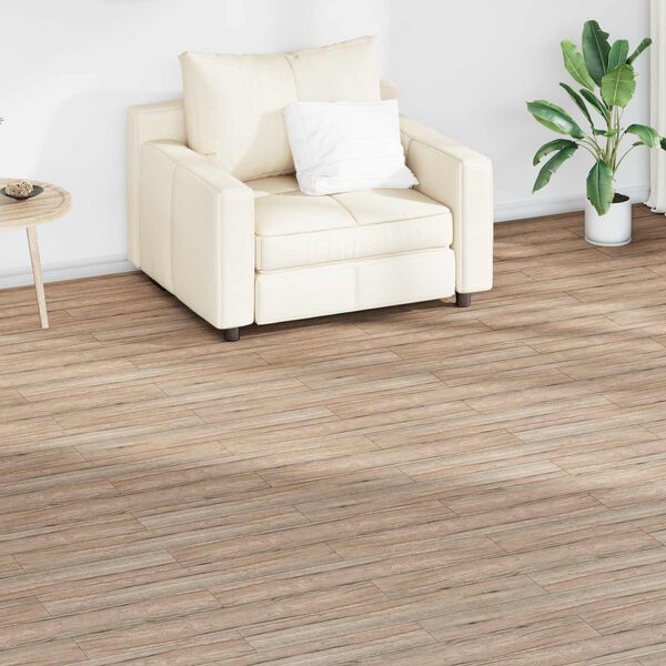 vidaXL Tavole per Pavimenti 18 pcs Marrone Rovere 2,51 m&sup2; PVC