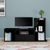 Homemania Mobile Porta TV Sumatra 120x30x30/65 cm Nero