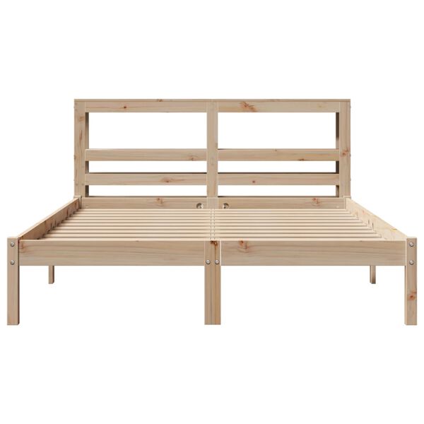 vidaXL Letto senza Materasso 120x190 cm in Legno Massello di Pino