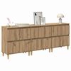 vidaXL Sideboards 3 pcs Rovere artigianale 60 x 35 x 70 cm