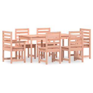 vidaXL Set da Pranzo per Giardino 7 pz in Legno Massello di Douglas