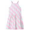 vidaXL Abito da Bambina con Coulisse Senza Maniche Rosa 116