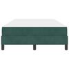 vidaXL Letto a molle con materasso Verde Scuro 120 x 190 cm Tessuto