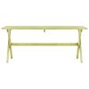 vidaXL Tavolo da Giardino 170x73x70 cm in Legno di Pino Impregnato