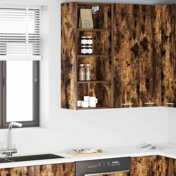 vidaXL Armadio pensile Rovere fum&eacute; 40 x 29,5 x 100 cm