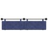 vidaXL Testata appesa Blu Polizia 210 x 55 x 5 cm Velluto