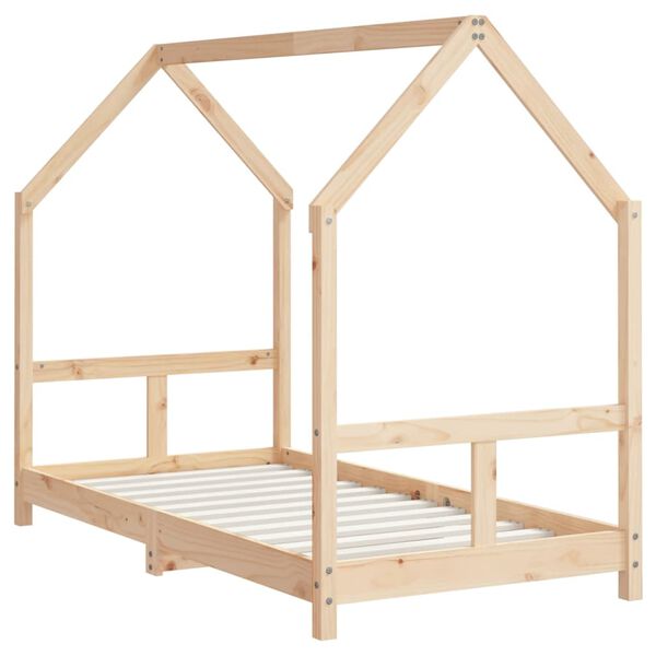 vidaXL Giroletto per Bambini 80x160 cm in Legno Massello di Pino