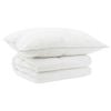 vidaXL Set di piumone e cuscini 2 pcs 135x200 cm Estate 140 GSM Lana