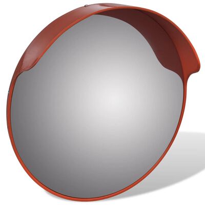 vidaXL Specchio per Traffico Convesso Plastica PC Arancione 45 cm