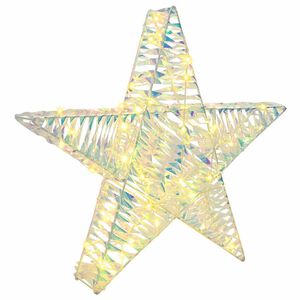 vidaXL Stella 3D 50 LED Bianco caldo 55 x 52.5 x 9 cm PET