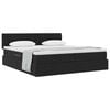 vidaXL Letto con Contenitore con materasso Nero 90 x 200 cm