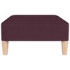 vidaXL Poggiapiedi Viola 78x56x32 cm in Tessuto