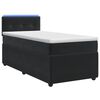 vidaXL Letto box spring con materasso Nero 90 x 200 cm Velluto