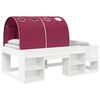 vidaXL Letto alto per bambini con storage Bianco e Rosso
