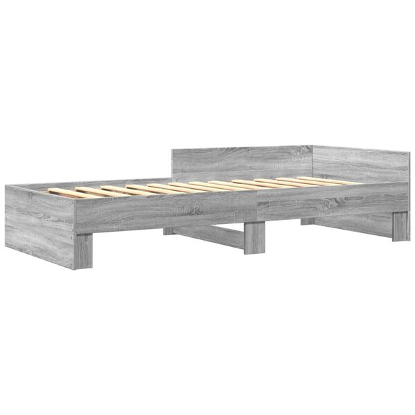 vidaXL Giroletto Grigio Sonoma 75x190 cm in Legno Multistrato