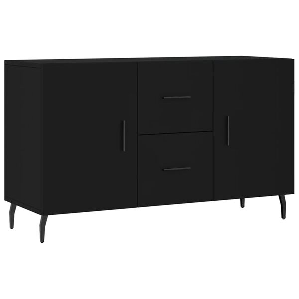 vidaXL Credenza Nera 100x36x60 cm in Legno Multistrato