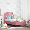 vidaXL Struttura letto per bambini con testata Rosa 70 x 140 cm