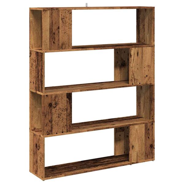 vidaXL Libreria/Divisorio in Legno Vecchio 100x24x124,5 cm