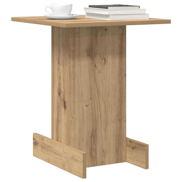 vidaXL Tavolino Rovere artigianale 44,5 x 45 x 55 cm Legno multistrato