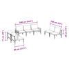 vidaXL Set Divano da Giardino 7 pcs Antracite Acciaio