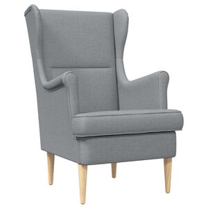 vidaXL poltrona Grigio chiaro Tessuto