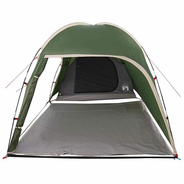 vidaXL Tenda Verde 370 x 230 x 185 cm Poliestere e fibra di vetro